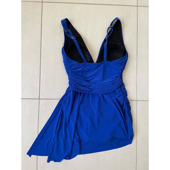 Magic Suit Swim One Piece Swimsuit Ruched Skirt Swimwear FLAW - Picture 7 of 14